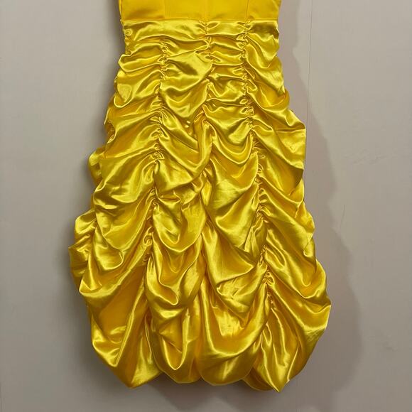 JerrisApparel Girl 4-5 ball gown Belle Beauty and the Best yellow Disney formal - Picture 3 of 8